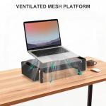 WALI Adjustable Monitor Stand with Organizer Drawer