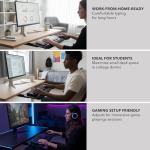 Adjustable Under Desk Keyboard Tray with Wrist Rest