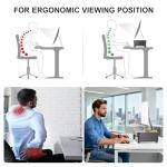 WALI Adjustable Monitor Stand with Organizer Drawer