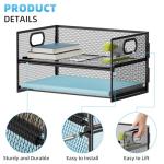 Marbrasse 2-Tier Mesh Paper Organizer for Home Office