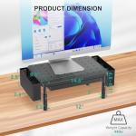WALI Adjustable Monitor Stand with Organizer Drawer