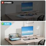 Marbrasse 2-Tier Mesh Paper Organizer for Home Office