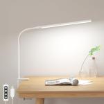 LED Clip-On Desk Lamp with Gooseneck and Dimming