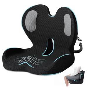 Ergonomic Seat Cushion with Lumbar Support Pillow