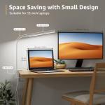 LED Clip-On Desk Lamp with Gooseneck and Dimming