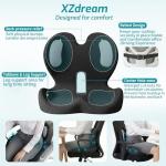 Ergonomic Seat Cushion with Lumbar Support Pillow