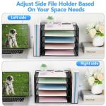 OPNICE 5-Tier Desk Organizer with Magazine Holder