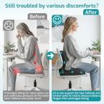 Ergonomic Seat Cushion with Lumbar Support Pillow