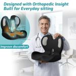 Ergonomic Seat Cushion with Lumbar Support Pillow