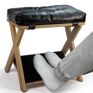 Adjustable Wooden Under Desk Foot Rest