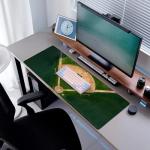 Baseball Field Gaming Mouse Pad with Non-Slip Base