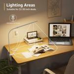 LED Clip-On Desk Lamp with Gooseneck and Dimming
