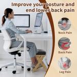 Adjustable Wooden Under Desk Foot Rest