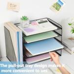 OPNICE 5-Tier Desk Organizer with Magazine Holder
