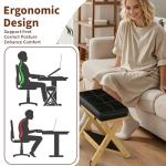 Adjustable Wooden Under Desk Foot Rest