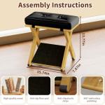 Adjustable Wooden Under Desk Foot Rest