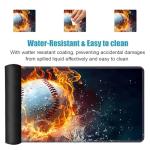 Large Baseball-Themed Desk Pad and Mousepad Set