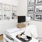 Gold Monitor Stand with Drawer Storage Organizer