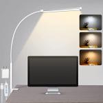 Clip-On LED Desk Lamp with Adjustable Brightness