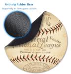 Vintage Baseball Round Mouse Pad for Home Office