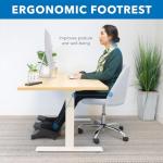 Adjustable Ergonomic Footrest with Massage Surface