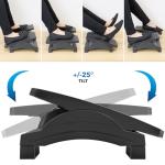 Adjustable Ergonomic Footrest with Massage Surface