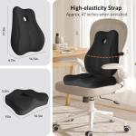 Memory Foam Seat Cushion & Lumbar Support Pillow