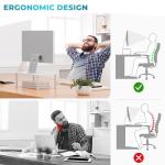 BONTEC Adjustable Metal Monitor Stand with Pen Holder