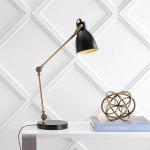 Jonathan Y 24" Black and Brass Adjustable Desk Lamp