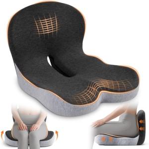 Ergonomic Memory Foam Seat Cushion for Office Chairs