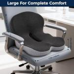 Ergonomic Memory Foam Seat Cushion for Office Chairs