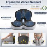 Ergonomic Memory Foam Seat Cushion for Office Chairs