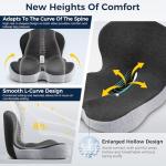 Ergonomic Memory Foam Seat Cushion for Office Chairs