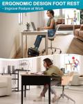 Ergonomic Adjustable Under Desk Foot Rest