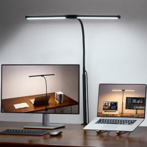 Adjustable LED Desk Lamp with Clip-On Design