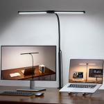 Adjustable LED Desk Lamp with Clip-On Design