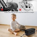 Black Cable Management Box for Desk or Floor