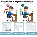 TEAMIX 20-Inch White Monitor Stand with Storage