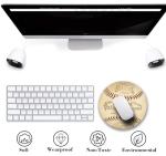 Vintage Baseball Round Mouse Pad for Home Office