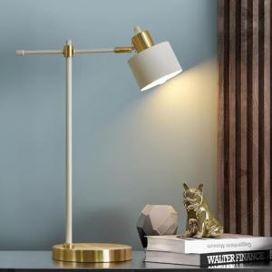 OYEARS Modern Industrial LED Desk Lamp in Cream