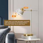 OYEARS Modern Industrial LED Desk Lamp in Cream