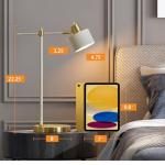 OYEARS Modern Industrial LED Desk Lamp in Cream