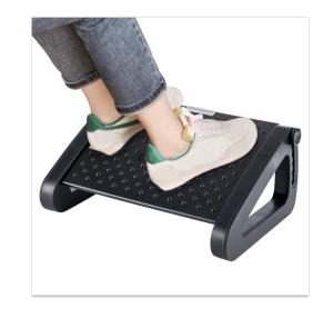 Adjustable Ergonomic Foot Rest with Massage Roller