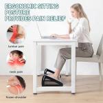 Adjustable Ergonomic Foot Rest with Massage Roller