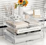 Large Capacity 4-Tier Desk Organizer Set