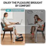 Adjustable Ergonomic Foot Rest with Massage Roller
