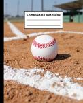 Baseball-Themed Wide Ruled Composition Notebook