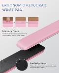 Laborio Pink Keyboard Wrist Rest for Comfort