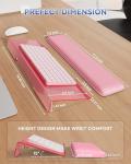 Laborio Pink Keyboard Wrist Rest for Comfort