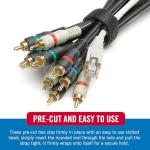 VELCRO Cable Ties 150-Pack for Wire Organization